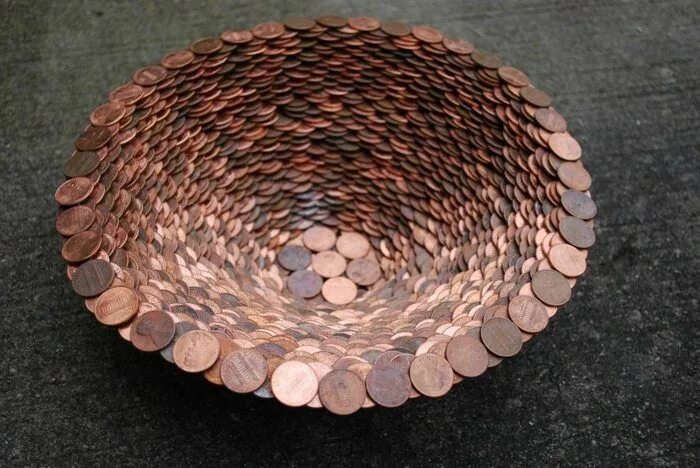 Поделки из монет своими руками фото Pin on Upcycle crafts diy