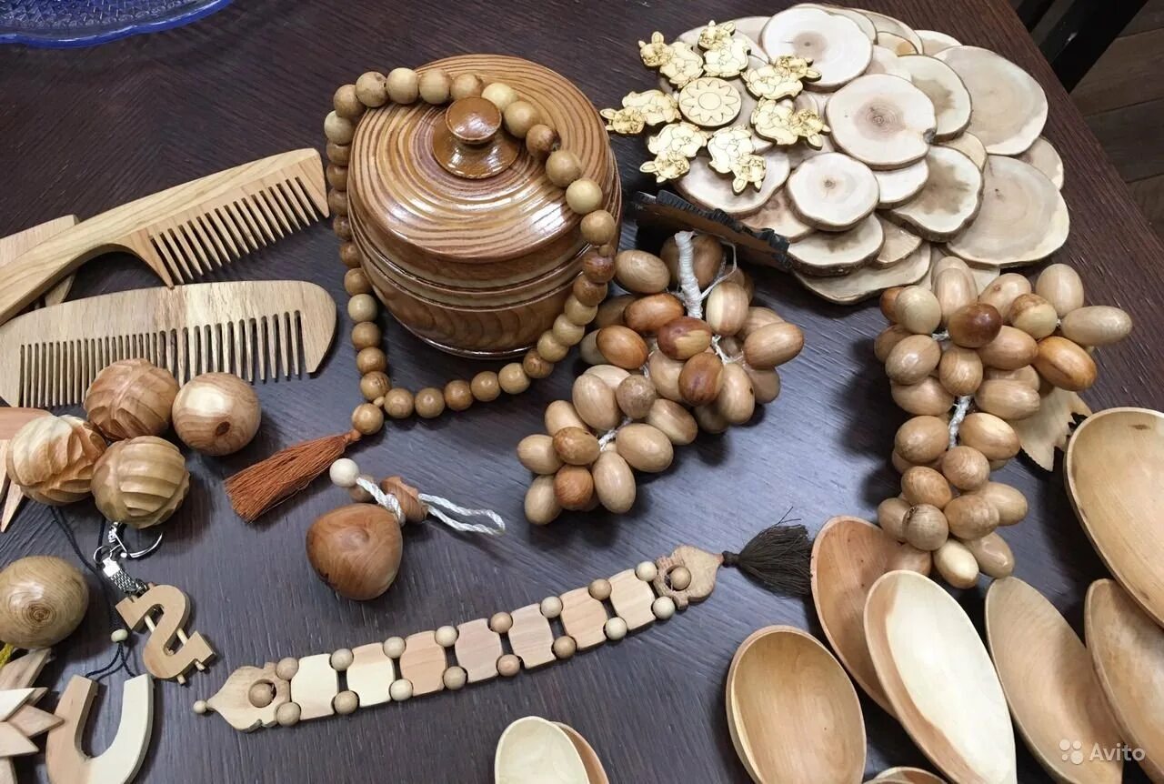 Поделки из можжевельника фото Пахлава медовая, магниты, папаха
