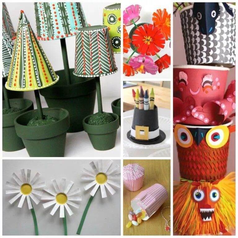 Поделки из ненужных вещей своими руками фото 25 Paper Cup Crafts - Red Ted Art - Kids Crafts Paper cup crafts, Cup crafts, Cr
