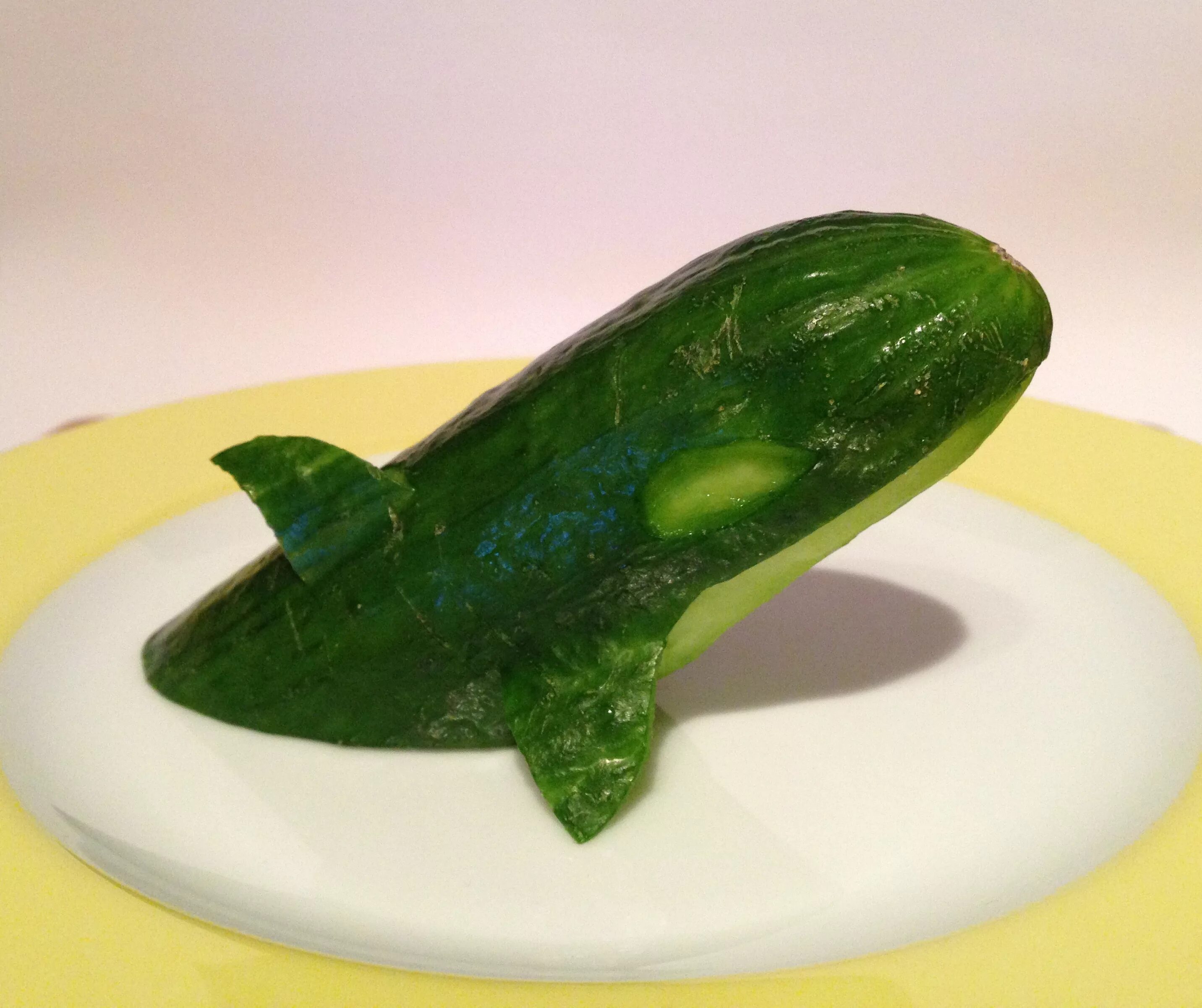 Поделки из огурцов фото cucumber_whale Fun With Kids