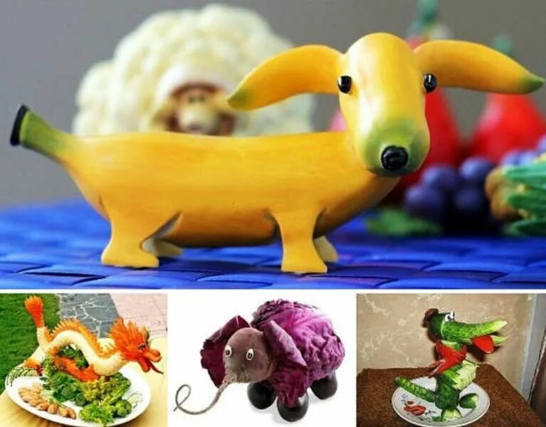 Поделки из овощей для детского сада фото Поделки из овощей и фруктов своими руками для выставки. Самые красивые осенние п