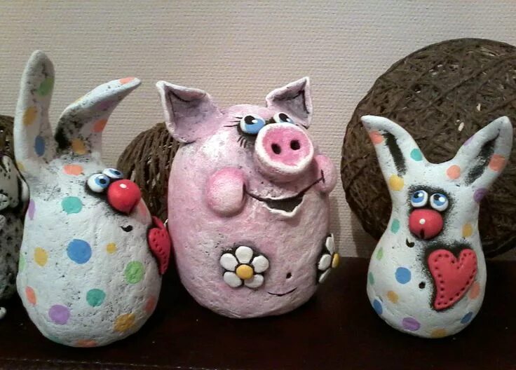 Поделки из папье маше своими руками фото Pin de Оксана en Моё папье-маше Manualidades, Artesanía con papel, Papel mache m