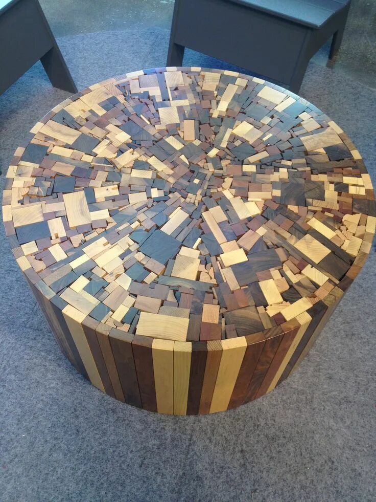 Поделки из паркета своими руками фото Trim wood scraps table Wood projects, Scrap wood projects, Woodworking projects 