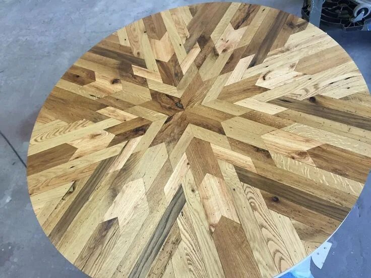 Поделки из паркета своими руками фото I Made Quilt Inspired Tables Out Of Salvaged Wood I Found All Over NYC Wood, Sal