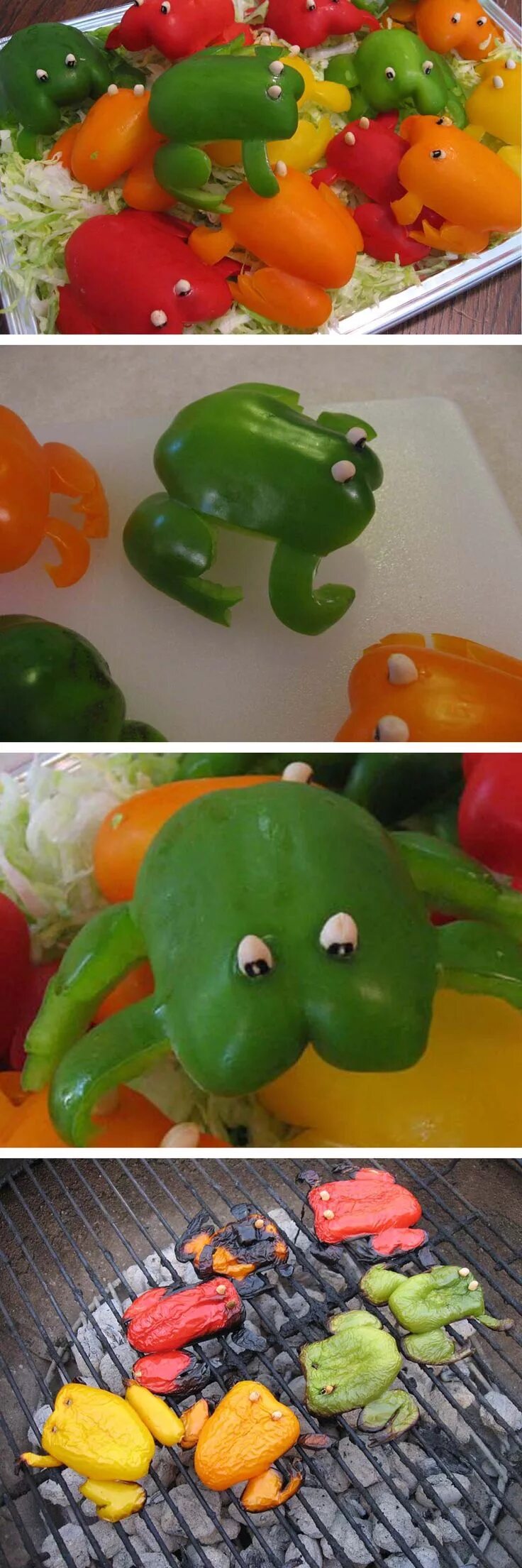 Поделки из перца болгарского своими руками фото Grilled Pepper Frogs: A Fun Twist on Summer BBQ