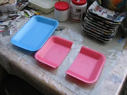 Поделки из пластиковых контейнеров своими руками фото Pin by April MacKay on Crafts with Elli Diy storage, Diy, Food trays