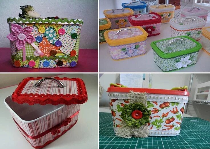 Поделки из пластиковых контейнеров своими руками фото Pin van Patty Davenport op Crafty Ideas