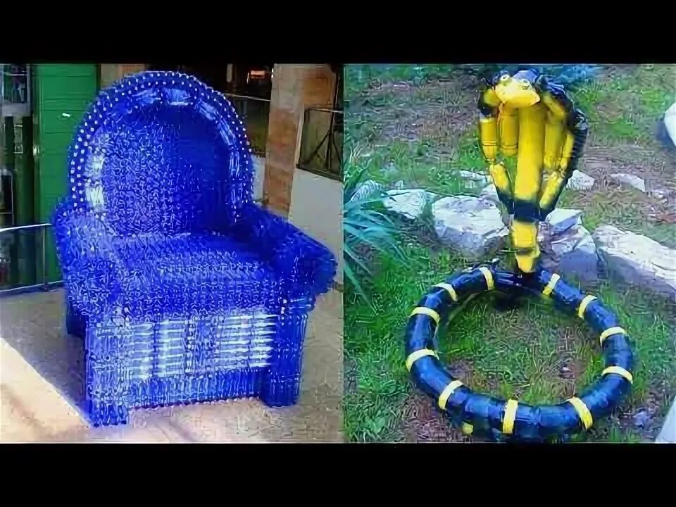 Поделки из пластиковых своими руками фото Фигурки и поделки на дачу из пластиковых бутылок своими руками. Идеи. - YouTube 