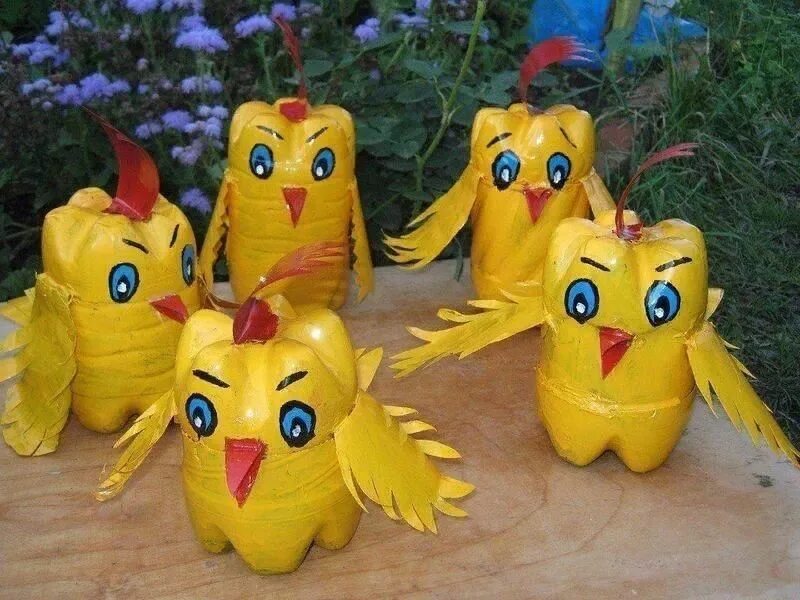 Поделки из пластиковых своими руками фото Творческая мастерская"Творим.Выдумываем.Изобретаем" 2021, Бобровский район - дат