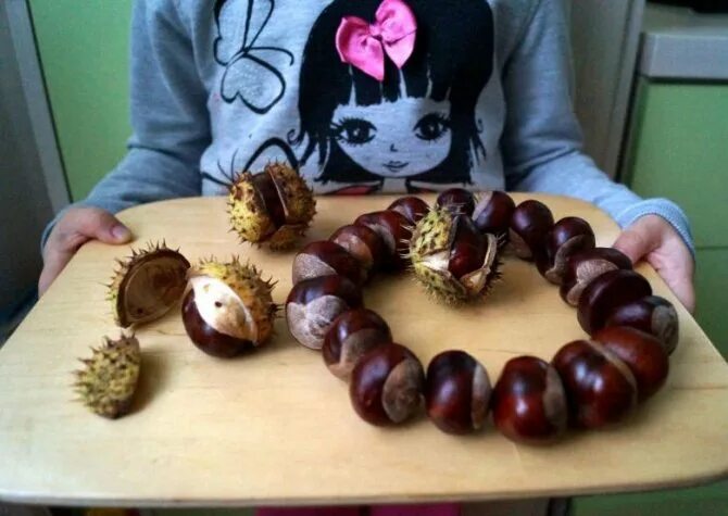 Поделки из плодов каштана фото для детей Поделки из каштанов своими руками: 10 лучших мастер-классов