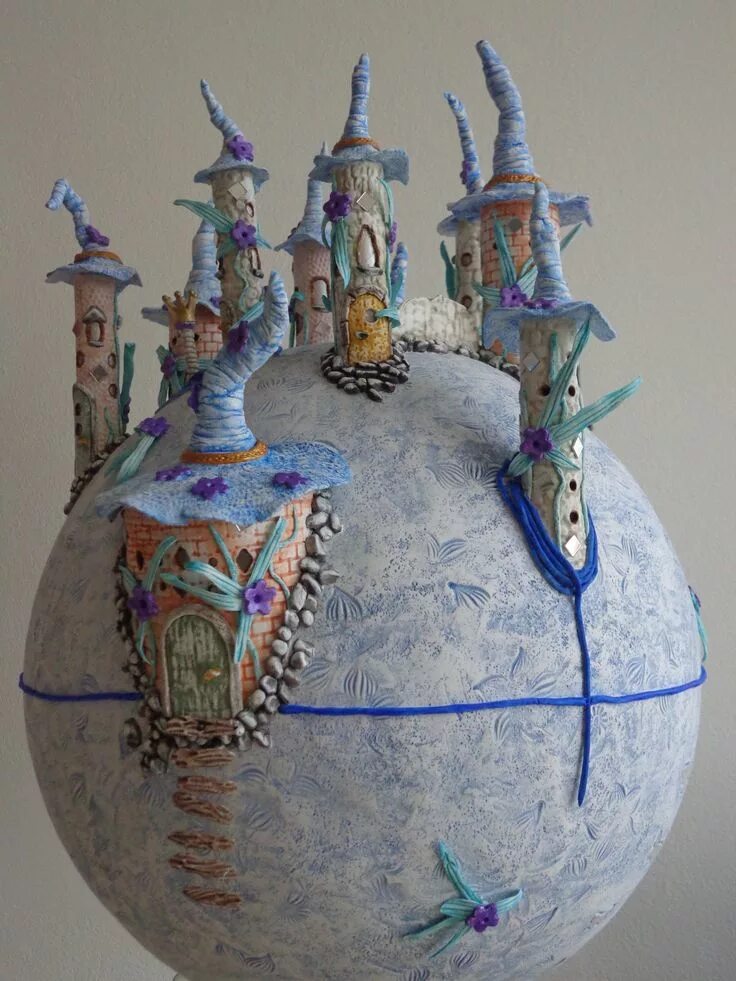 Поделки из попьемоше своими руками фото Pin by Lies Smeekens on Dream worlds - fairy houses Clay fairy house, Clay fairi