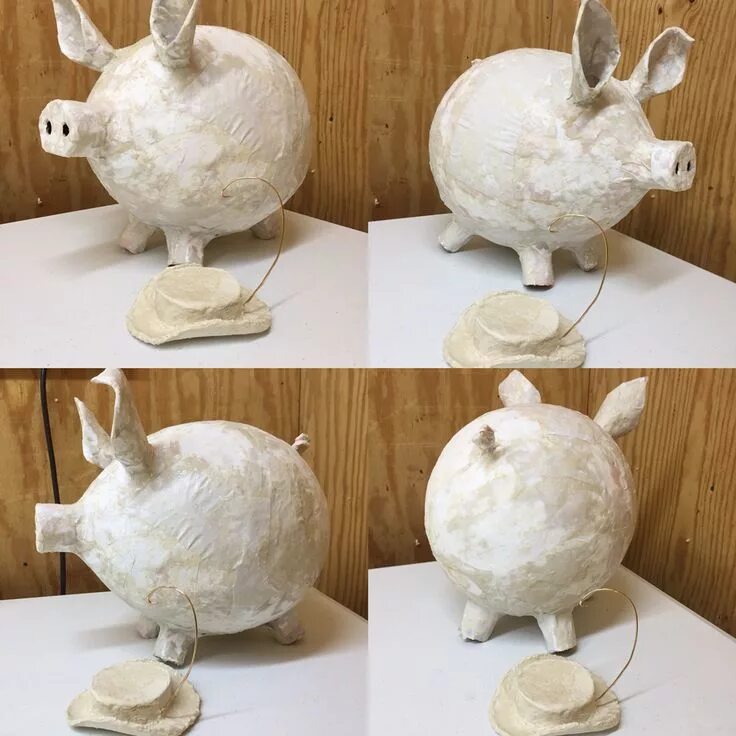 Поделки из попьемоше своими руками фото Pin on Papel maché 3 Paper mache animals, Paper mache art, Paper mache crafts