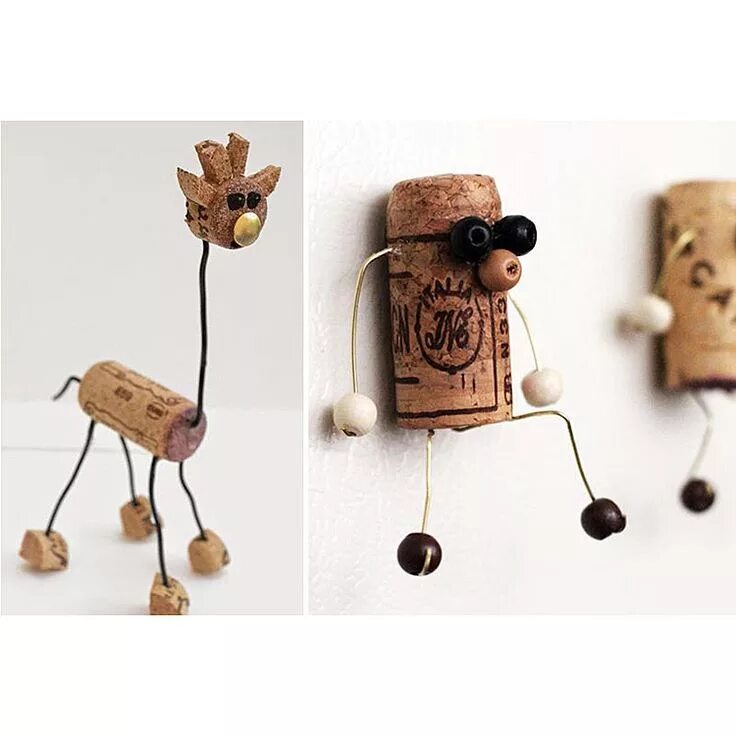 Поделки из пробки фото Projedenizi Wine cork diy crafts, Wine cork crafts, Wine cork animals