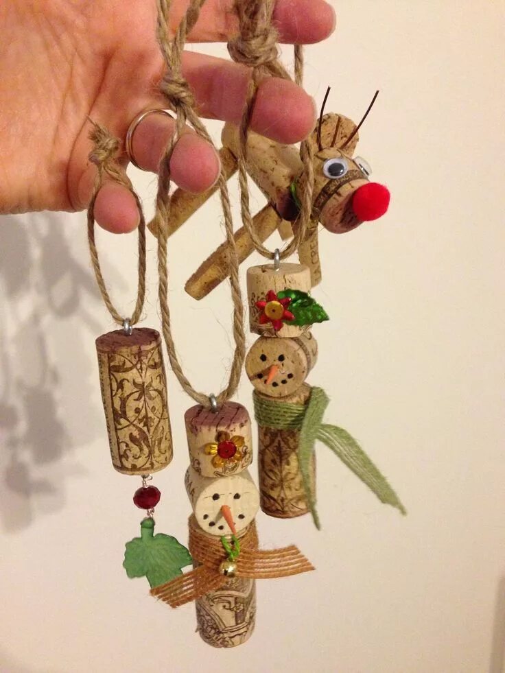 Поделки из пробки фото Pin by Joyce Linsenmeyer on Crafts, Christmas & Other Crafts Too Wine cork craft
