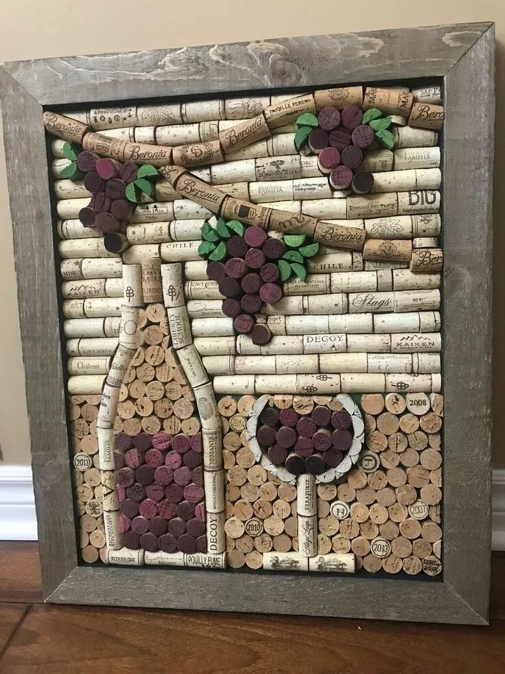 Поделки из пробок своими руками фото Pin by Irulrega on casa Wine cork art, Wine cork diy crafts, Cork crafts diy
