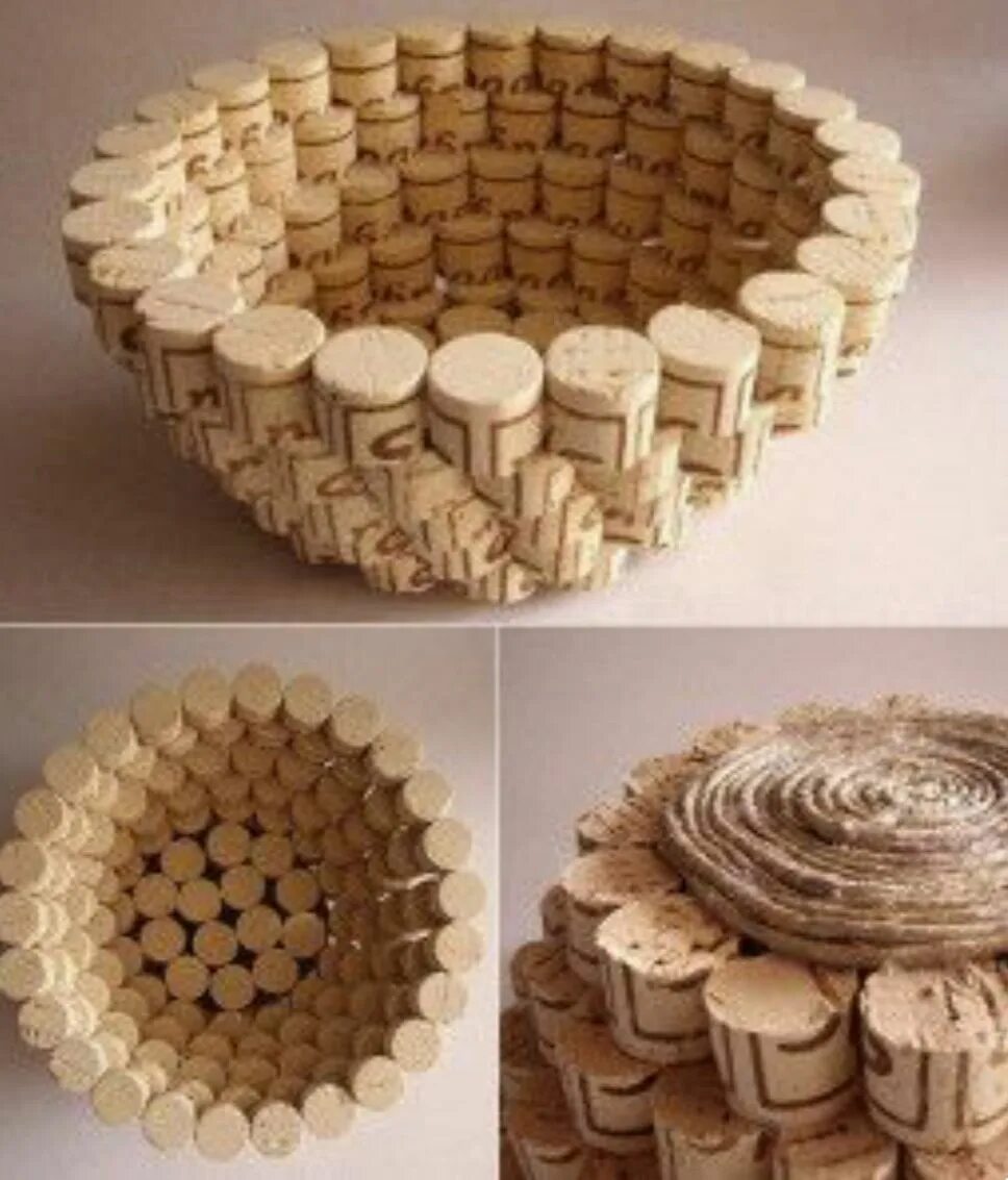 Поделки из пробок своими руками фото baskets Cork crafts diy, Wine cork diy crafts, Wine cork crafts
