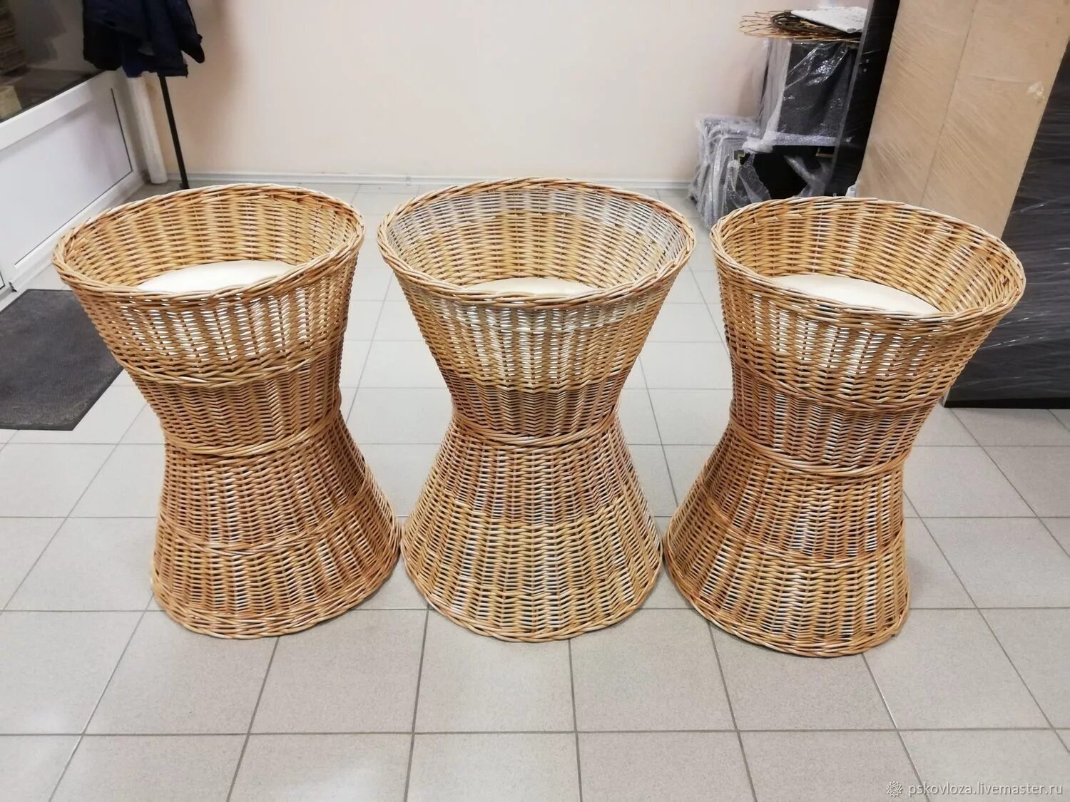 Поделки из ротанга фото Корзина песочные часы в интернет-магазине на Ярмарке Мастеров Создание дизайна, 