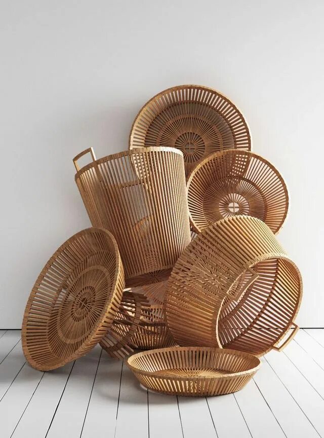 Поделки из ротанга своими руками фото witanddelight Decor, Basket lighting, Design