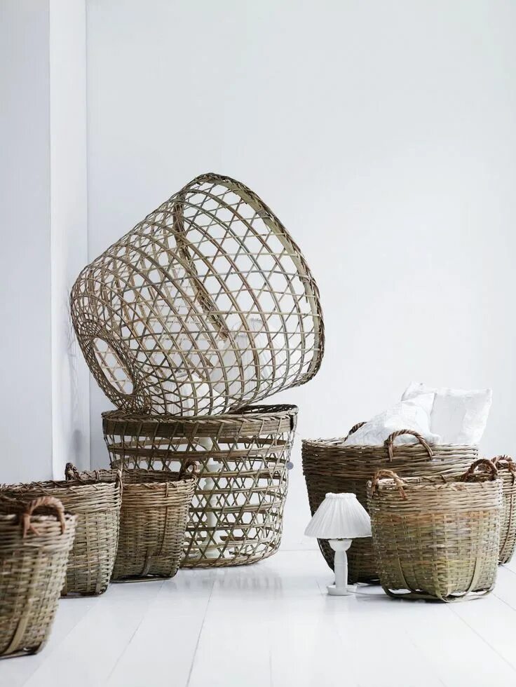 Поделки из ротанга своими руками фото Vila do Artesão Wicker, Wicker baskets, Decor