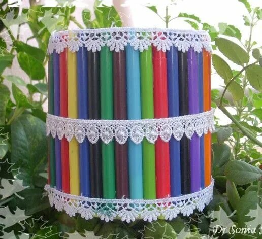 Поделки из ручек фото recycling+crafts Cards ,Crafts ,Kids Projects: Recycling Craft- Pen stand from s