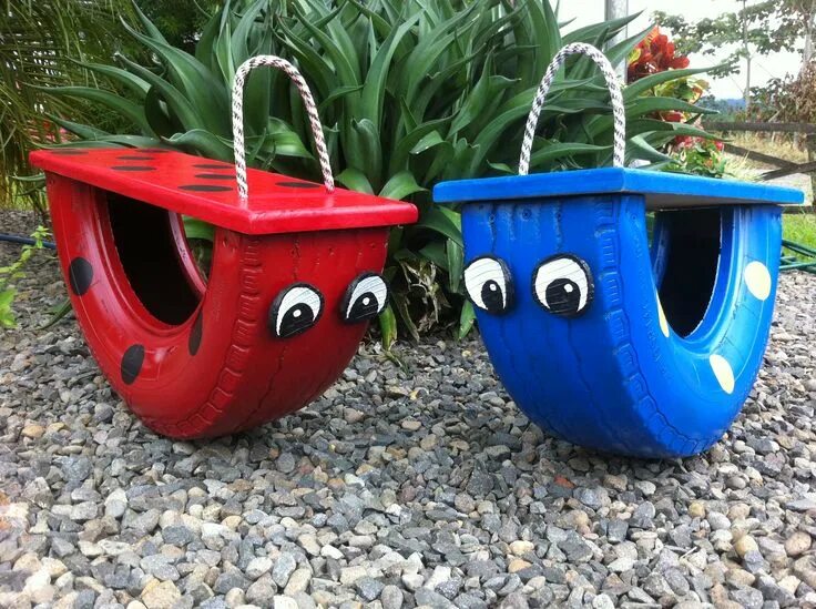 Поделки из шин для дачи своими руками DIY Playground for Kids in Costa Rica