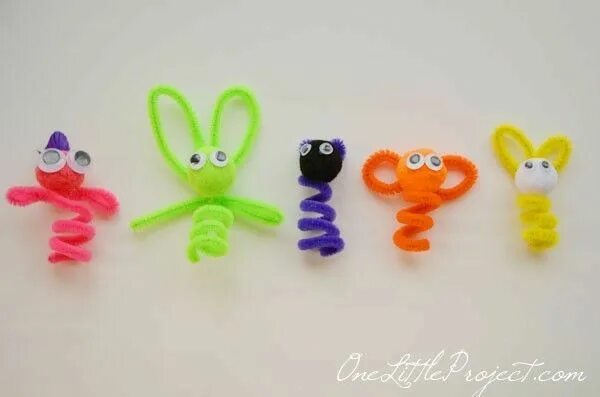 Поделки из синельной проволоки своими руками фото Pin on community centre Pencil topper crafts, Pipe cleaner crafts, Pipe cleaner