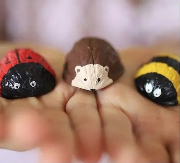 Поделки из скорлупы фото Kouzelné inspirace: Nevěřili byste, co všechno lze vytvořit z ořechů a ořechovýc