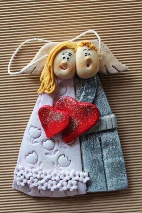 Поделки из соленого фото Декор и рукоделие (handmade) Christmas clay, Salt dough crafts, Salt dough