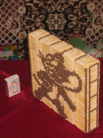 Поделки из спичек фото Поделки из спичек без КЛЕЯ Страна Мастеров Decorative boxes, Home decor, Decor