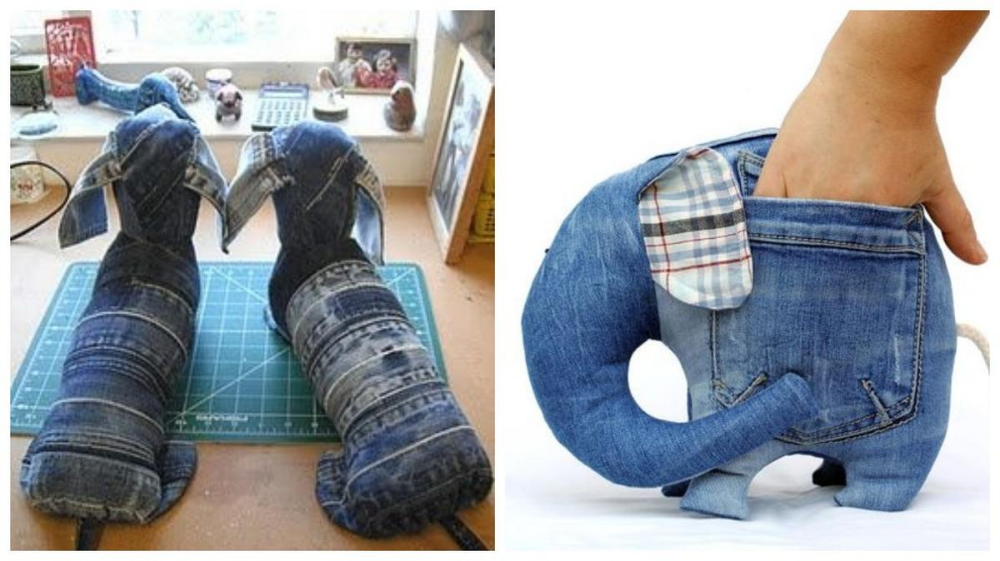 Поделки из старых джинсов фото Милые и забавные сувениры из джинсы Old jeans, Denim projects, Upcycled denim