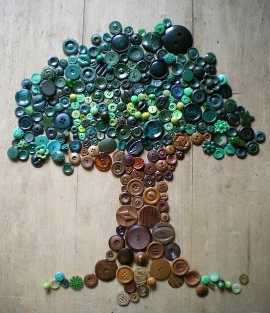 Поделки из старых пуговиц своими руками фото On it! Start collecting... Button art, Button crafts, Crafts