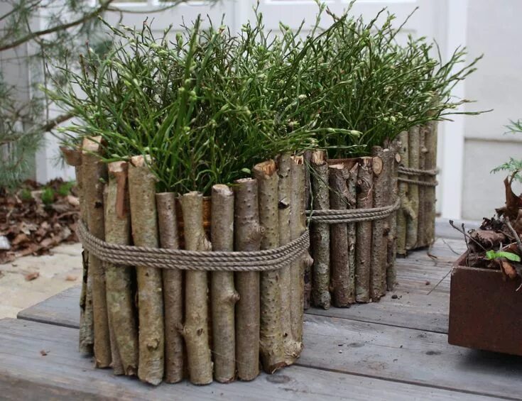 Поделки из стволов деревьев своими руками фото En blog om hus og hverdag, men allermest om have Idee di giardinaggio, Idee giar