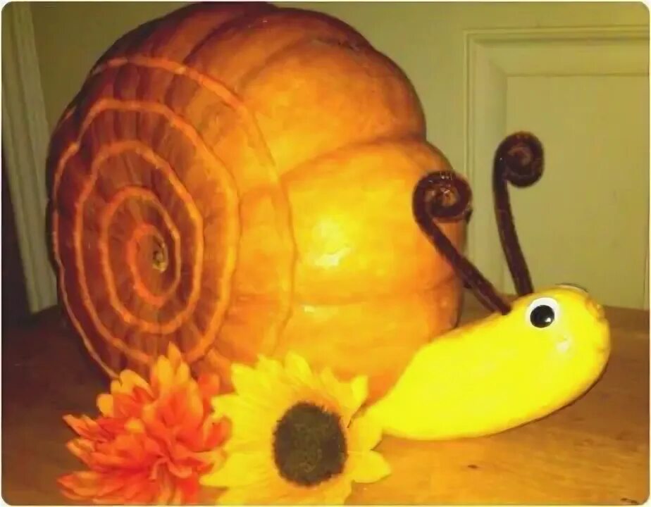 Поделки из тыквы фото Snail pumpkin Pumpkin, Crafts, Halloween