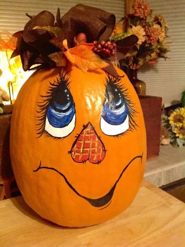 Поделки из тыквы своими руками фото Halloween pumpkin designs, Pumpkin decorating, Painted pumpkins