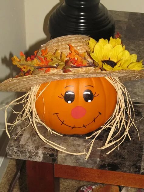 Поделки из тыквы в детский сад фото 10 популярных идей на тему "scarecrow pumpkin painting" для вдохновения
