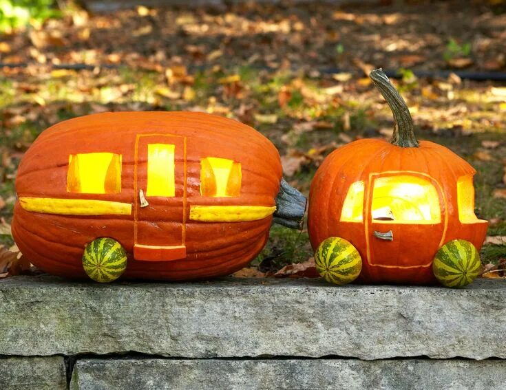 Поделки из тыквы в детский сад фото 26 Pumpkin Carving Ideas—Creative and Fun- for Cool Jack-o'-Lanterns Pumpkin car