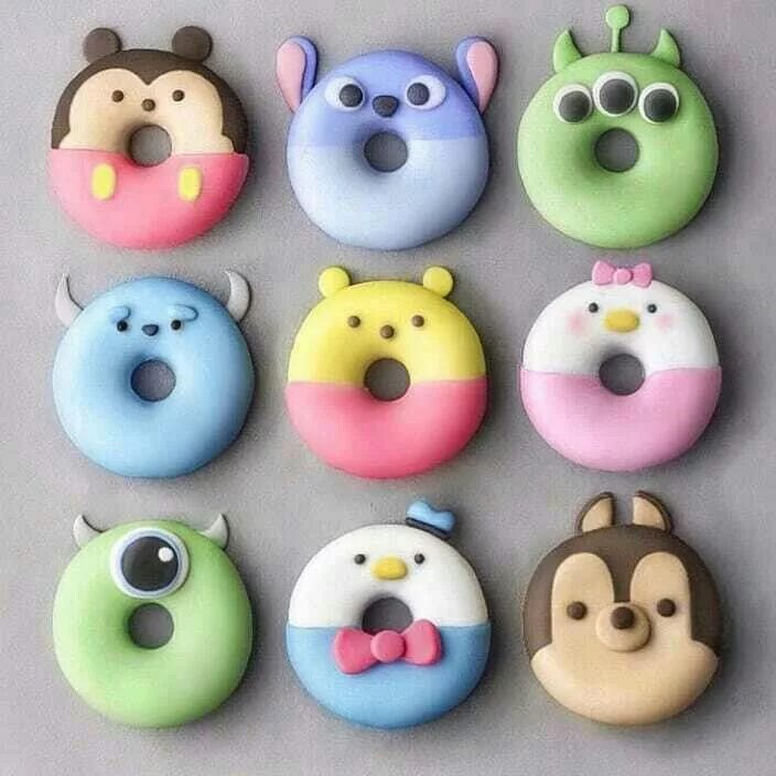 Поделки из воздушного пластилина фото Pin on "SWEETS" Delicious donuts, Donut decorations, Desserts