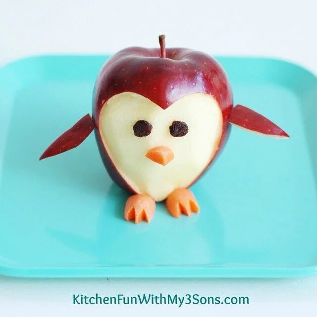 Поделки из яблок фото Pin en cute fruit