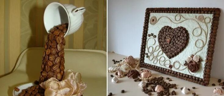 Поделки из зерен кофе своими руками фото Как сделать топиарий из кофейных зерен - своими руками. 110 лучших фото идей Иде