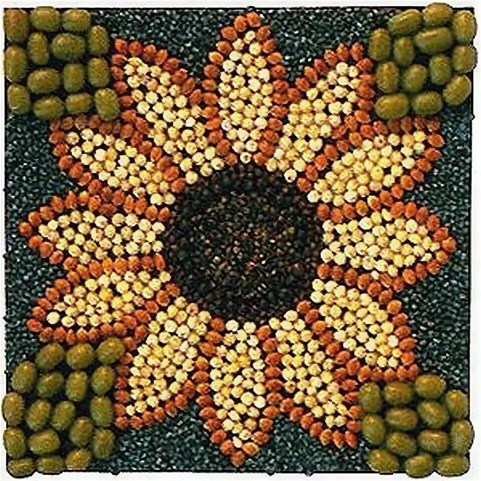Поделки из зерна фото 33 СЃРµРј (480x480, 403Kb) Поделки, Мозаичное искусство, Осенние поделки