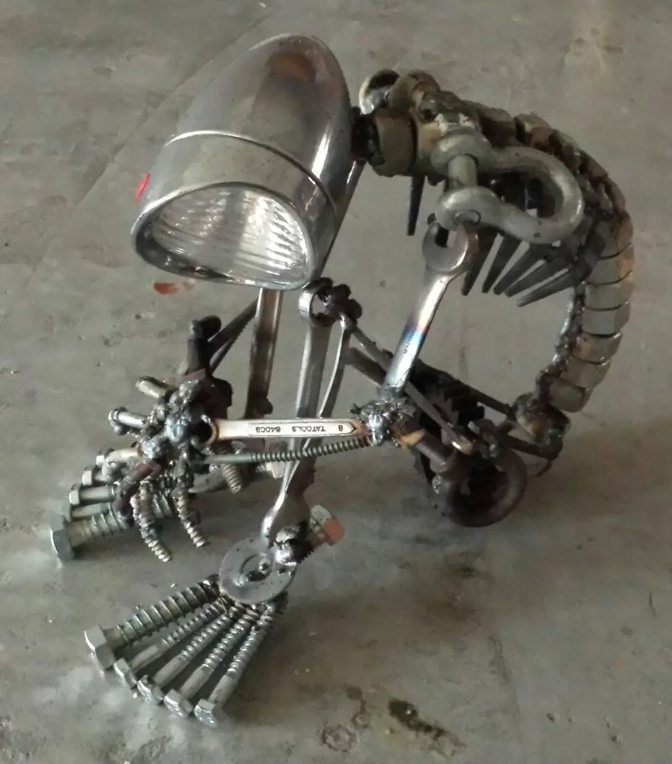 Поделки из железа своими руками фото Brett Mcdanel - Steampunk sculptures - Scrap metal art, Metal art, Welding art