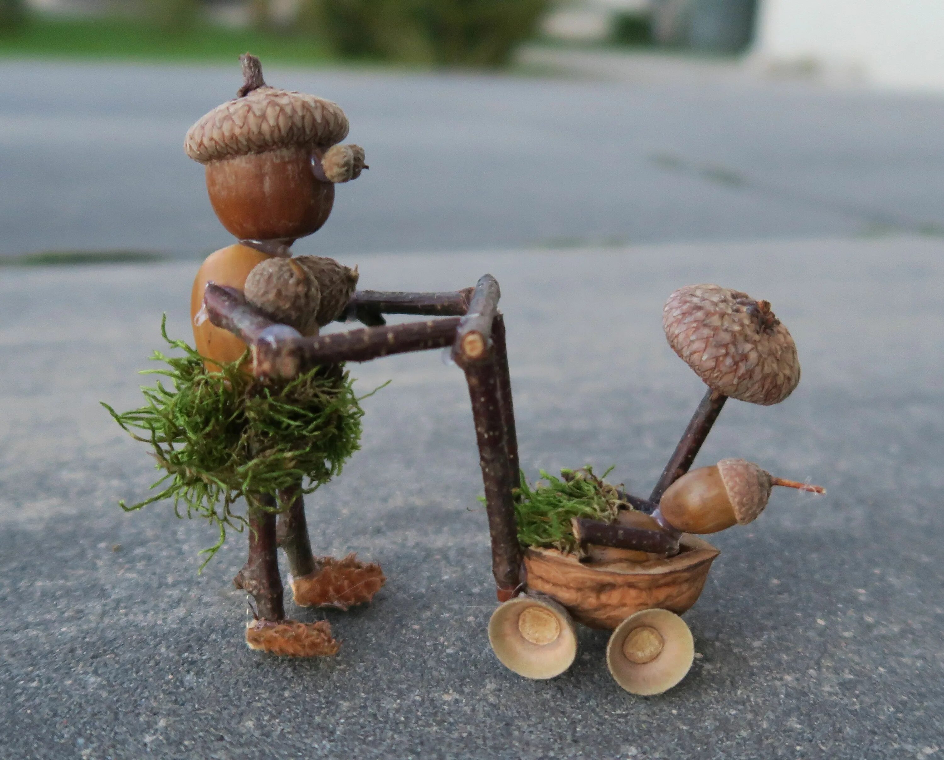 Поделки из желудей для детей фото AJB Woodart (@ajbwoodart) * Instagram photos and videos Fairy garden crafts, Aco