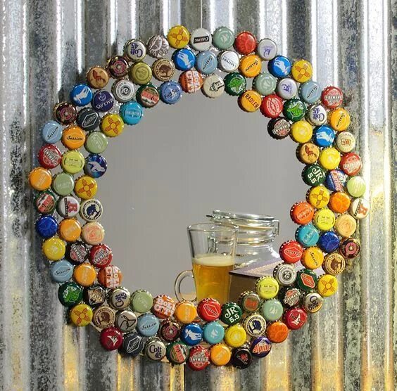 Поделки крышек фото 15 Bottle Cap Art Ideas You Can Make For Your Home Beer bottle cap crafts, Beer 