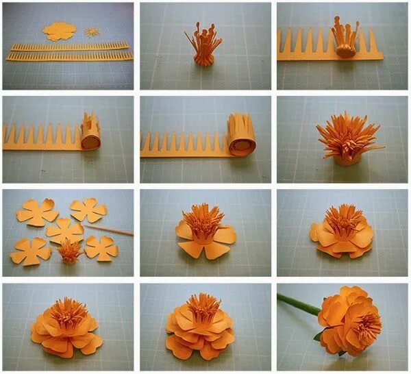 Поделки мастер класс с пошаговым фото More 3D Paper Flowers! Paper flowers diy, 3d paper flowers, Paper flower tutoria