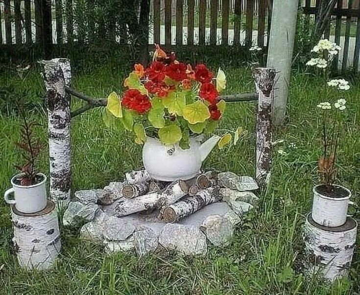 Поделки на даче новинки фото Пин на доске Ogród Проекты для сада, Интересные идеи для сада, Идеи для садового