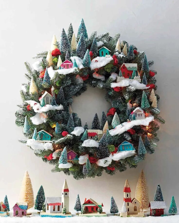 Поделки на новый год фото 55+ DIY Christmas Wreath Ideas That You'll Love Christmas wreaths, Christmas wre