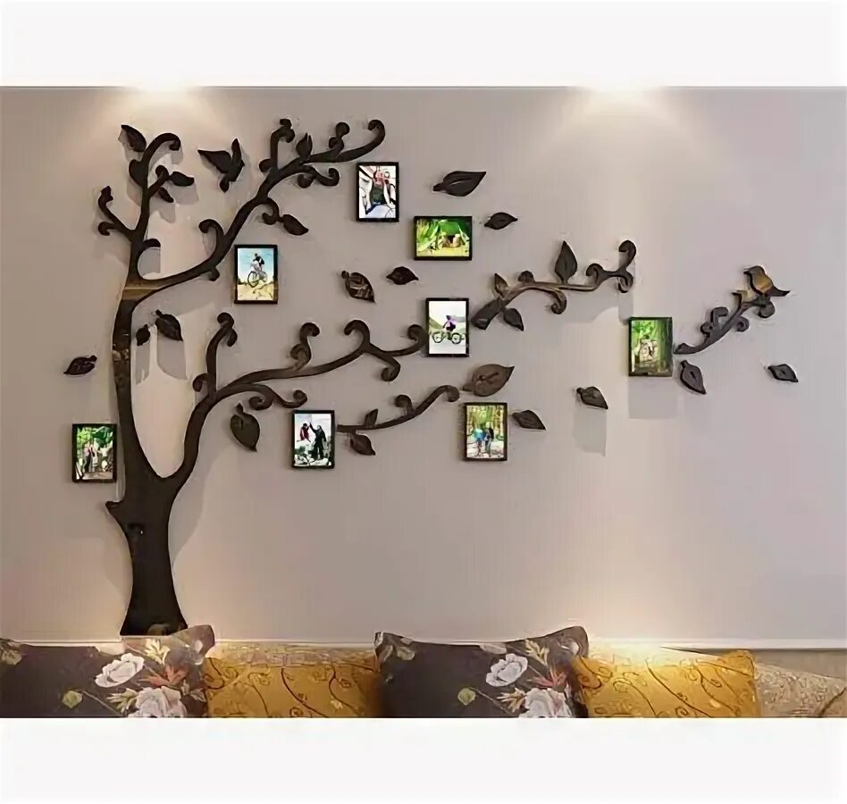 Поделки на стену фото Unitendo 3D Wall Stickers Photo Frames FamilyTree Wall Decal Easy to Install &Ap