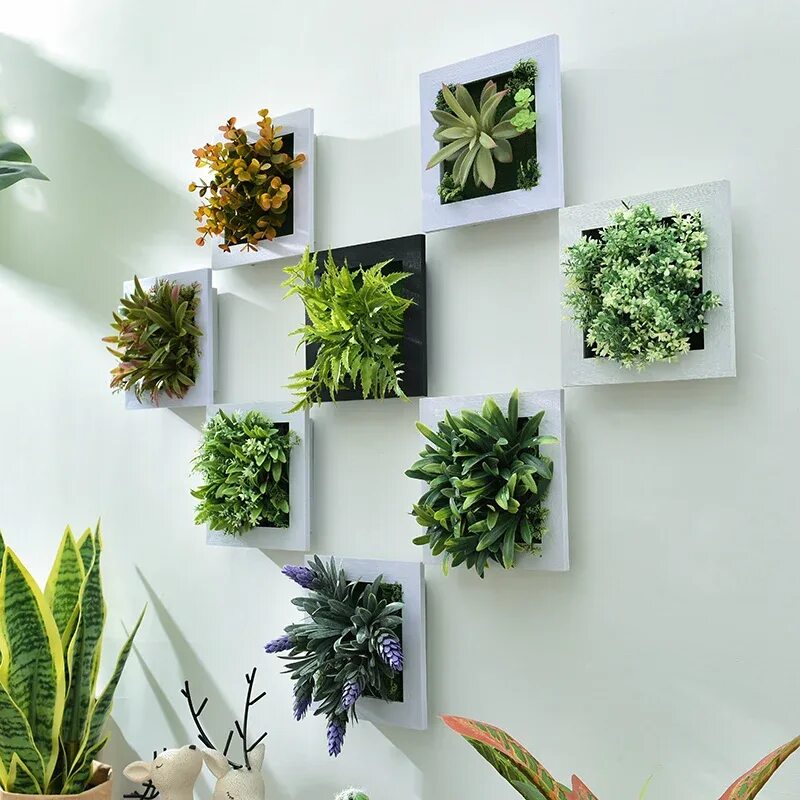 Поделки на стену фото Artificial Plants Wall Decor Decoration For Bedroom Home Decor Artificial Plants