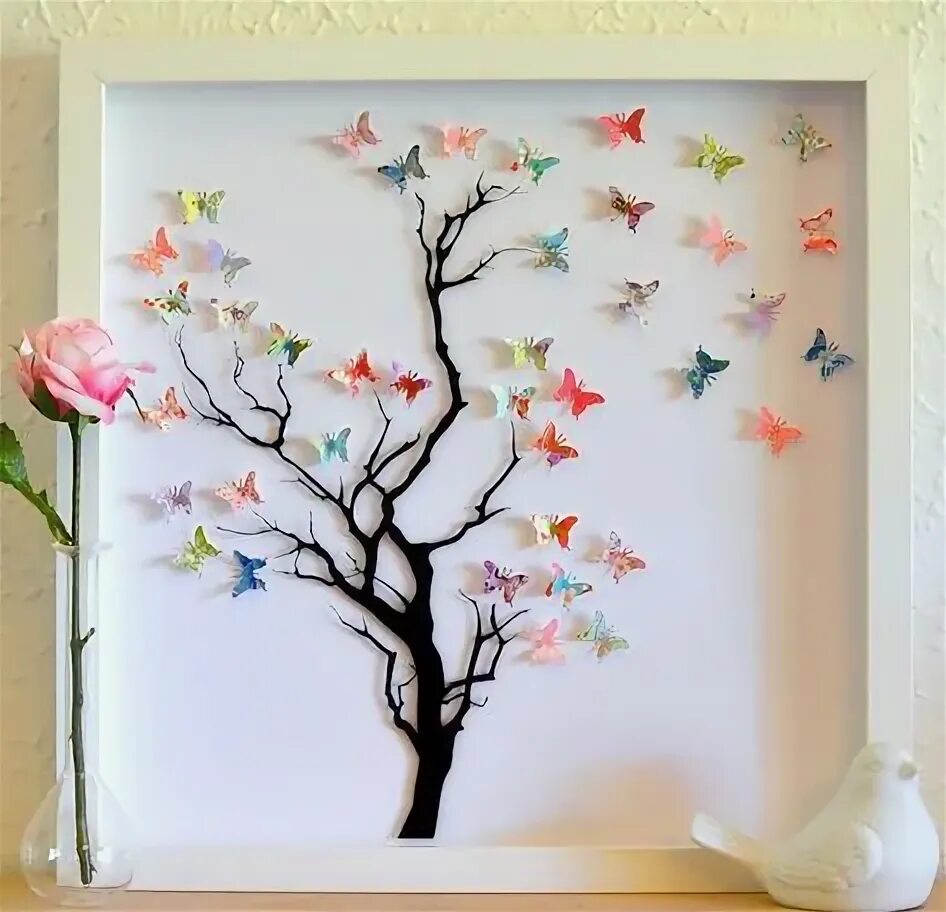 Поделки на стену своими руками фото 10 популярных идей на тему "butterfly wall hanging" для вдохновения