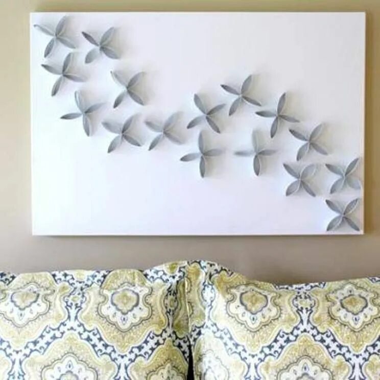 Поделки на стену своими руками фото Comfort Spring Station Rolled paper art, Toilet paper art, Wall art diy easy